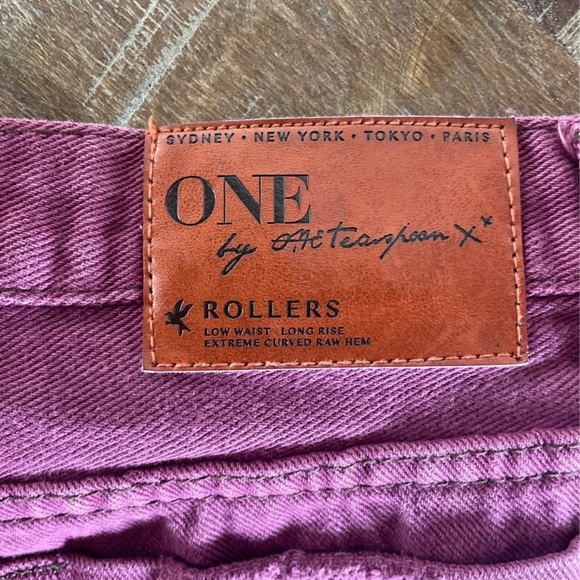 One teaspoon maroon cut off shorts - Picture 3 of 5